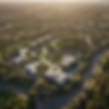 Aerial view of Dubai Hills Estate showcasing the lush greenery and residential developments