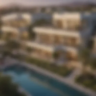 A vibrant community scene depicting lifestyle in Eden Hills Dubai