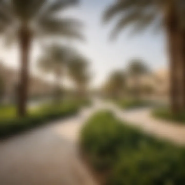 Community park in Adib Khalifa City highlighting green spaces