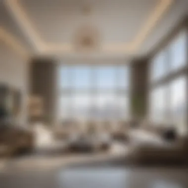 Luxurious interiors of a فالكـون سيتي residence