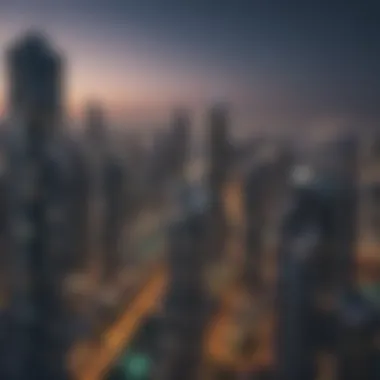 Dubai Marina View from Silverene Tower Panoramic view of Dubai Marina from Silverene Tower