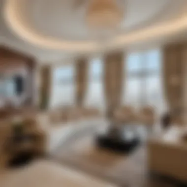 Interior design of a luxury apartment in Burj Al Nahda