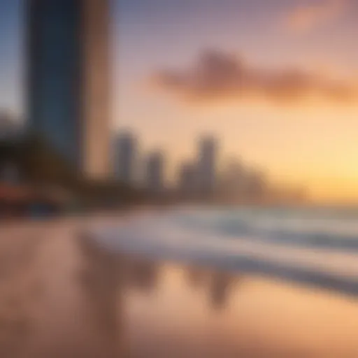 Panoramic view of JBR Beach showcasing the vibrant atmosphere