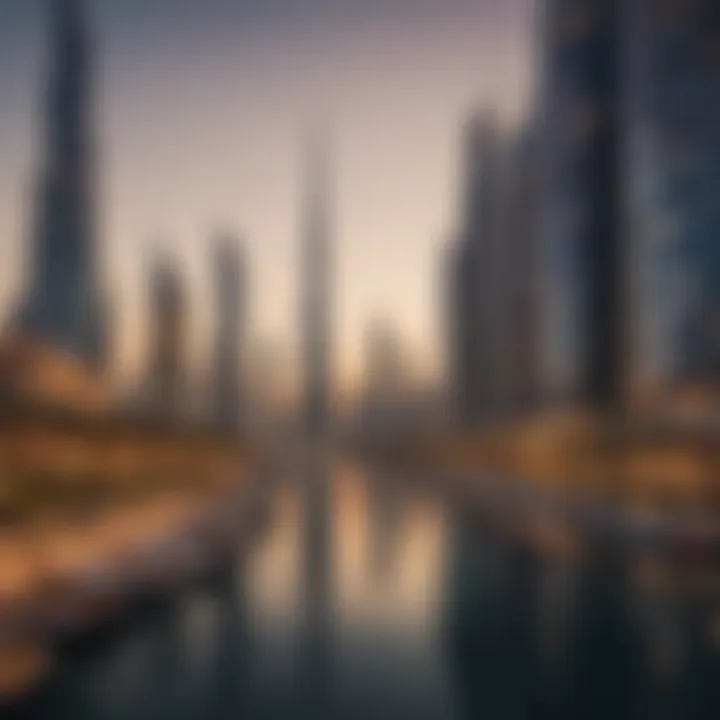 A panoramic view of Dubai's skyline showcasing luxury real estate developments