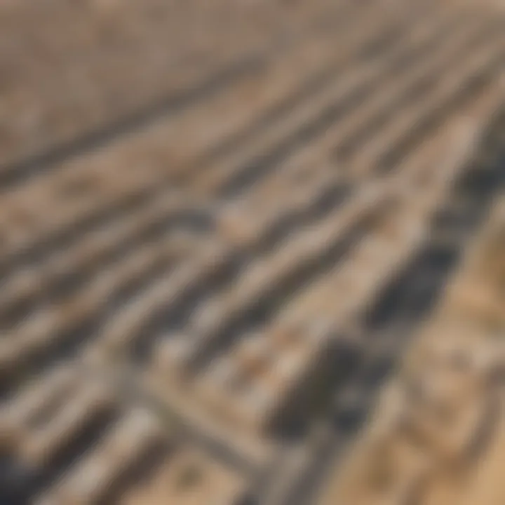 Aerial view capturing the expansive layout and community aspects of مول ديرفيلدز